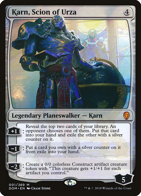 Dominaria - 1 - Karn, Scion of Urza - Mythic - C - Foil