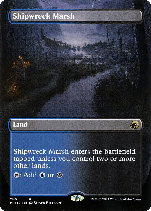 Innistrad: Midnight Hunt - 285 - Shipwreck Marsh - Rare - C - Foil