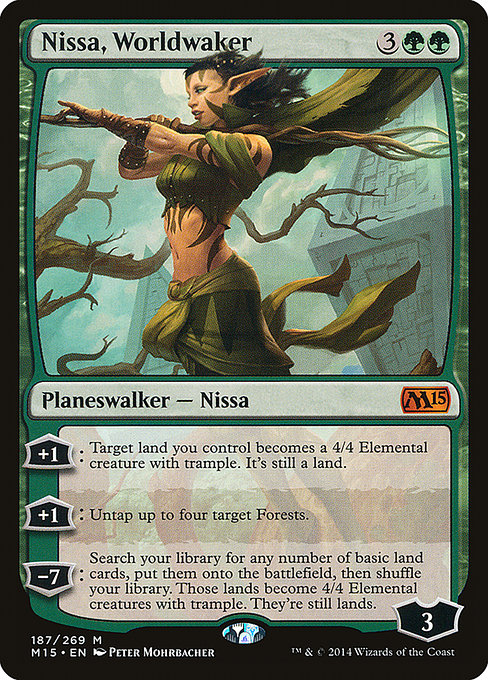 Magic 2015 - 187 - Nissa, Worldwaker - Mythic - G - Non-foil