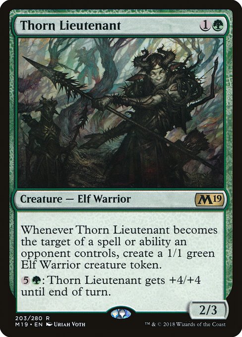 Core Set 2019 - 203 - Thorn Lieutenant - Rare - G - Non-foil