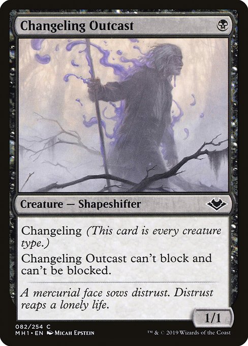 Modern Horizons - 82 - Changeling Outcast - Common - B - Non-foil