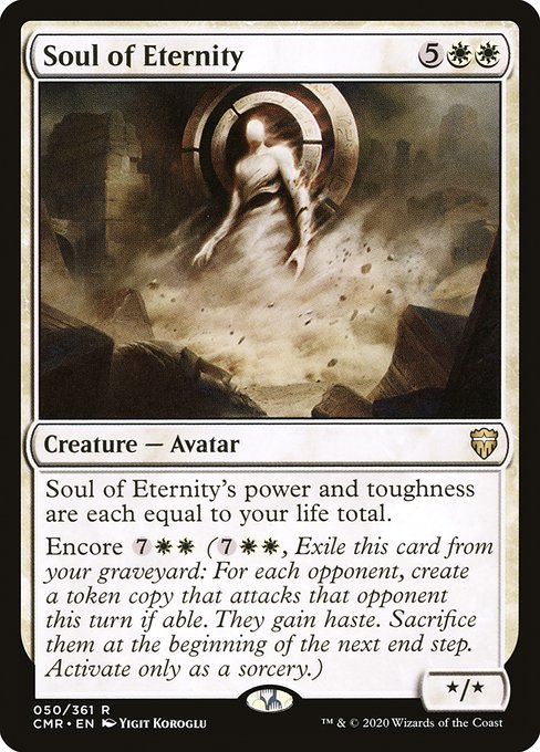 Commander Legends - 50 - Soul of Eternity - Rare - W - Foil