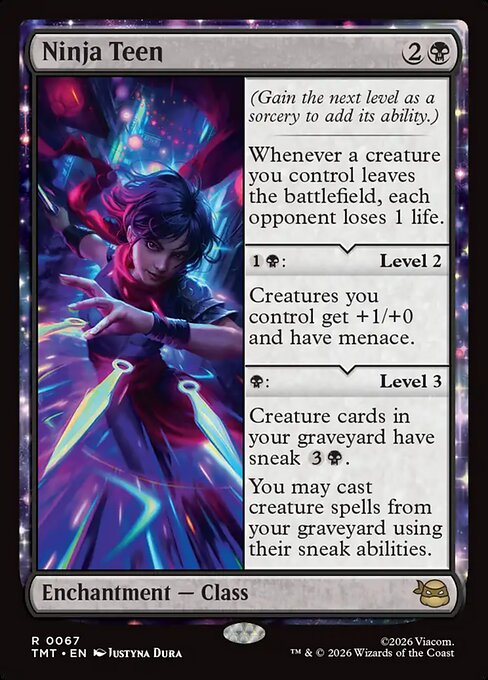 Teenage Mutant Ninja Turtles - 67 - Ninja Teen - Rare - B - Non-foil