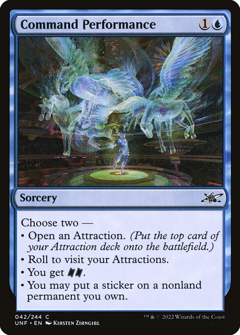 Unfinity - 42 - Command Performance - Common - U - Foil