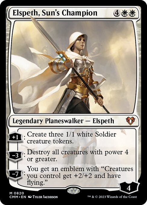 Commander Masters - 820 - Elspeth, Sun's Champion - Mythic - W - Non-foil