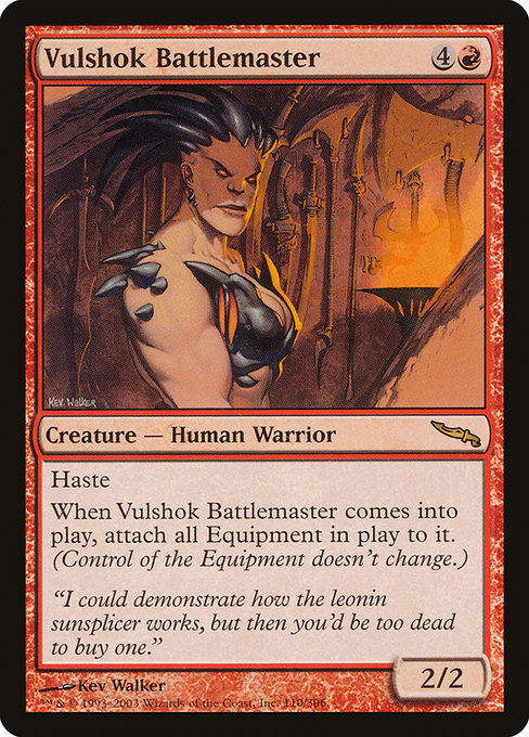 Mirrodin - 110 - Vulshok Battlemaster - Rare - R - Non-foil