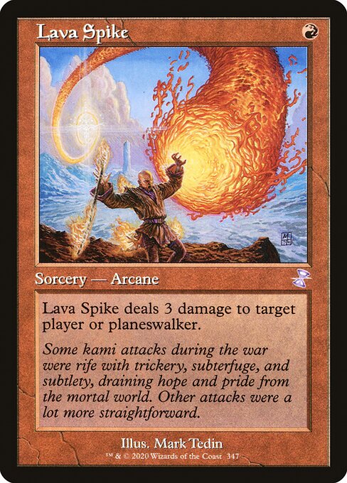 Time Spiral Remastered - 347 - Lava Spike - Special - R - Non-foil