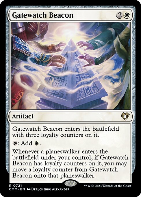 Commander Masters - 721 - Gatewatch Beacon - Rare - W - Non-foil