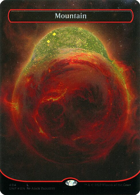 Unfinity - 494 - Mountain - Common - C - Galaxy Foil