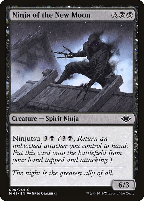 Modern Horizons - 99 - Ninja of the New Moon - Common - B - Non-foil