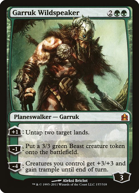 Commander 2011 - 157 - Garruk Wildspeaker - Mythic - G - Non-foil