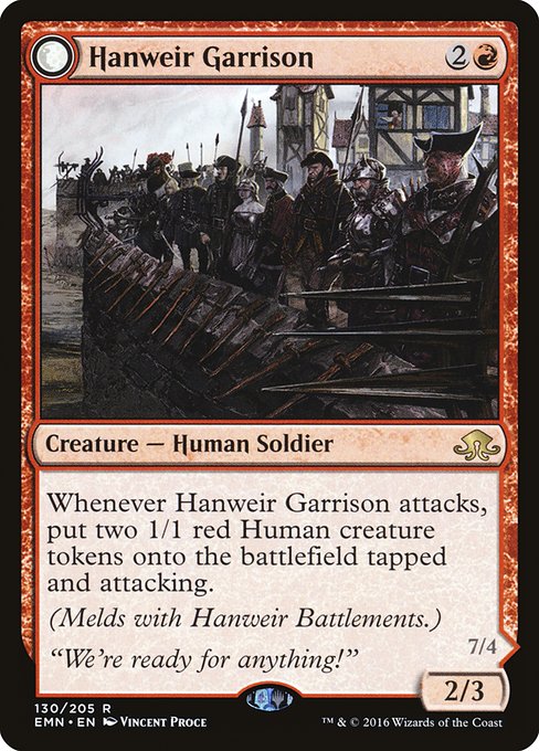 Eldritch Moon - 130 - Hanweir Garrison - Rare - R - Non-foil