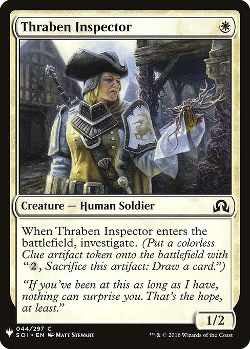 The List - SOI-44 - Thraben Inspector - Common - W - Non-foil