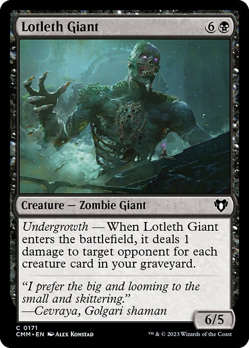 Commander Masters - 171 - Lotleth Giant - Common - B - Non-foil