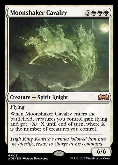 Wilds of Eldraine - 21 - Moonshaker Cavalry - Mythic - W - Non-foil