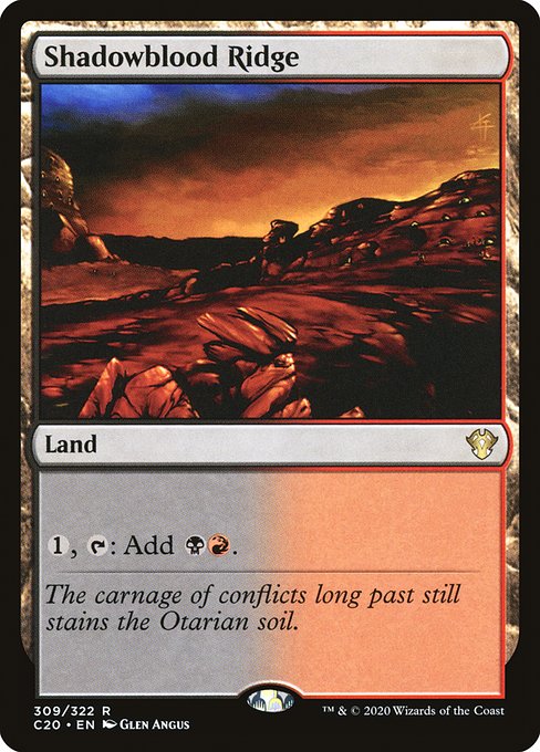Commander 2020 - 309 - Shadowblood Ridge - Rare - C - Non-foil