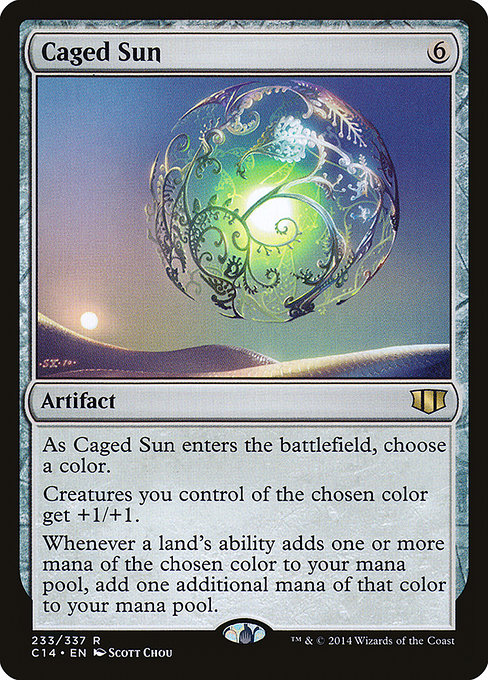 Commander 2014 - 233 - Caged Sun - Rare - C - Non-foil