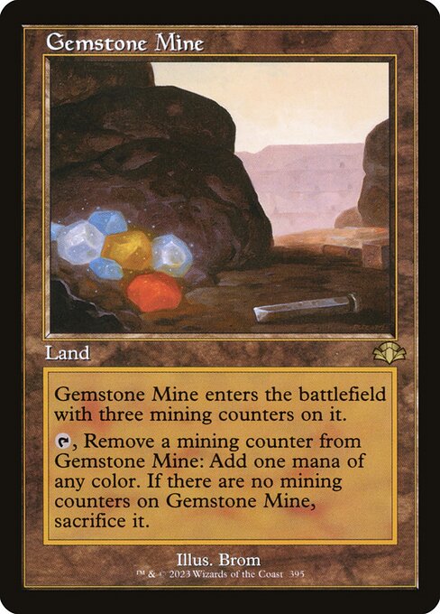 Dominaria Remastered - 395 - Gemstone Mine - Rare - C - Foil