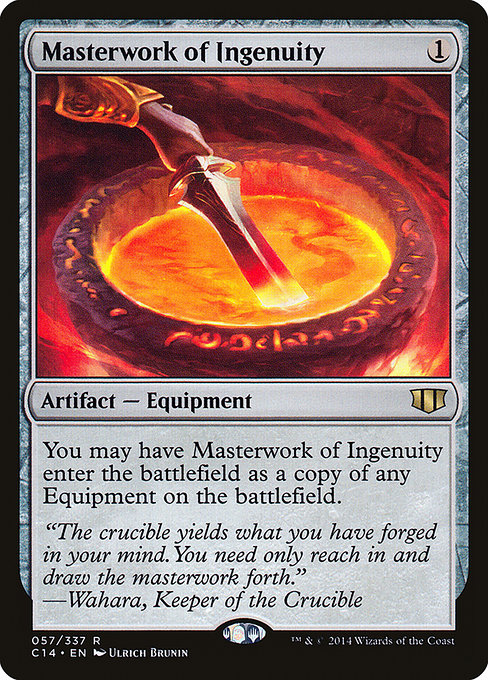 Commander 2014 - 57 - Masterwork of Ingenuity - Rare - C - Non-foil