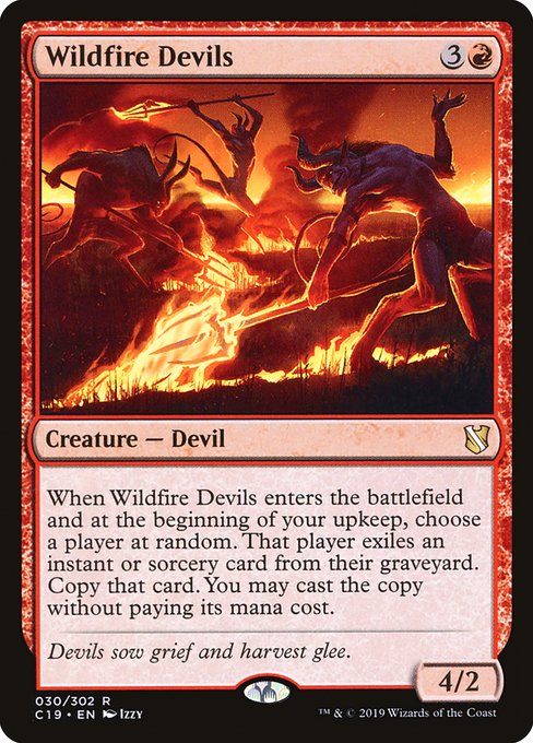 Commander 2019 - 30 - Wildfire Devils - Rare - R - Non-foil