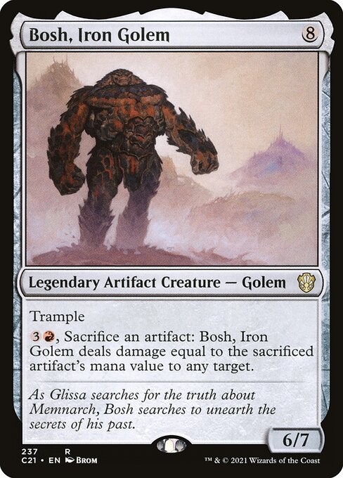 Commander 2021 - 237 - Bosh, Iron Golem - Rare - C - Non-foil