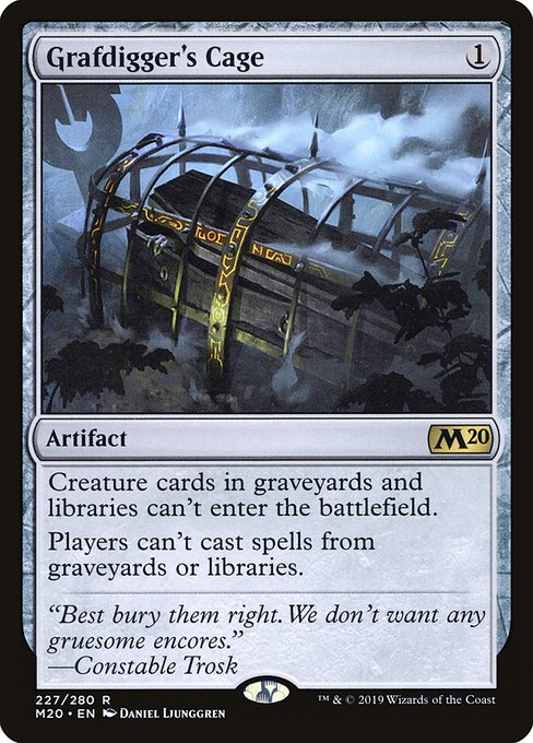 Core Set 2020 - 227 - Grafdigger's Cage - Rare - C - Non-foil