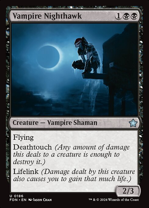 Foundations - 186 - Vampire Nighthawk - Uncommon - B - Non-foil