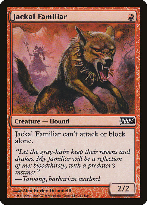 Magic 2010 - 143 - Jackal Familiar - Common - R - Non-foil