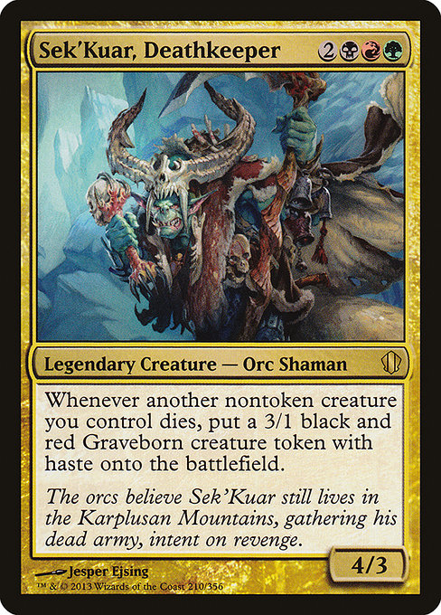 Commander 2013 - 210 - Sek'Kuar, Deathkeeper - Rare - Multi - Non-foil