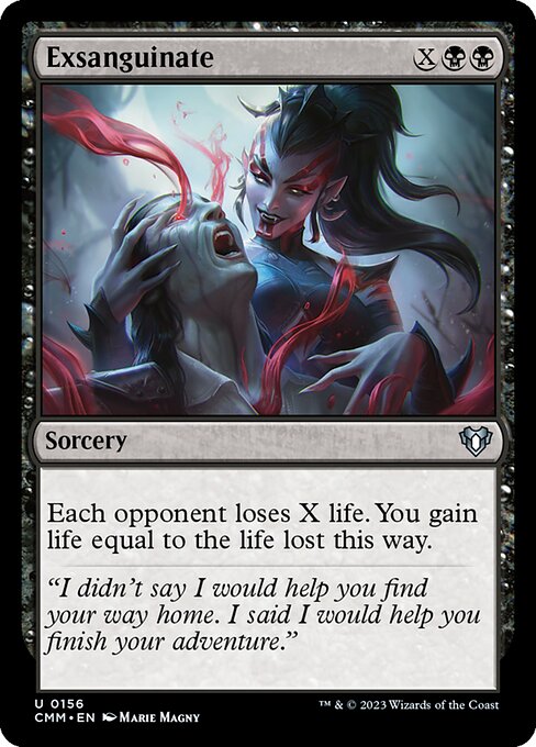 Commander Masters - 156 - Exsanguinate - Uncommon - B - Non-foil