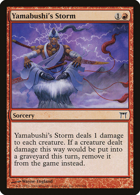 Champions of Kamigawa - 199 - Yamabushi's Storm - Common - R - Non-foil