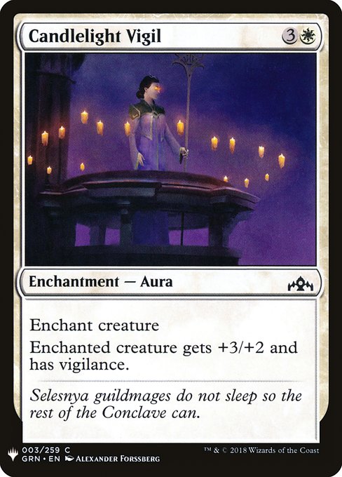 The List - GRN-3 - Candlelight Vigil - Common - W - Non-foil