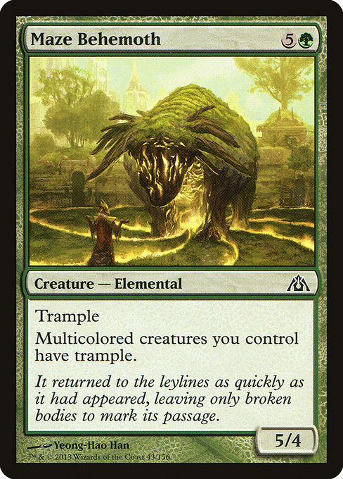 Dragon's Maze - 43 - Maze Behemoth - Common - G - Non-foil