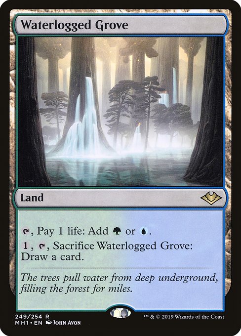 Modern Horizons - 249 - Waterlogged Grove - Rare - C - Non-foil