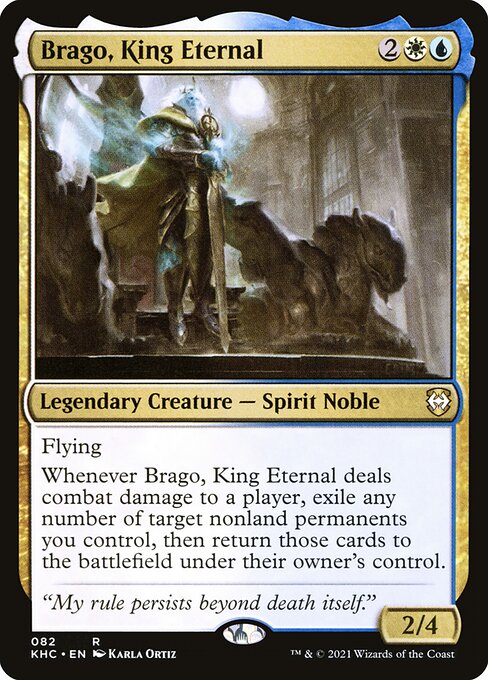 Kaldheim Commander - 82 - Brago, King Eternal - Rare - WU - Non-foil