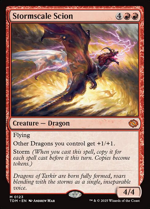 Tarkir: Dragonstorm - 123 - Stormscale Scion - Mythic - R - Non-foil