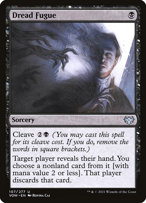 Innistrad: Crimson Vow - 107 - Dread Fugue - Uncommon - B - Non-foil