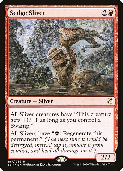 Time Spiral Remastered - 187 - Sedge Sliver - Rare - R - Foil