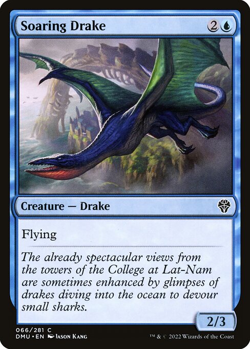 Dominaria United - 66 - Soaring Drake - Common - U - Non-foil