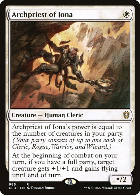 Commander Legends: Battle for Baldur's Gate - 686 - Archpriest of Iona - Rare - W - Non-foil