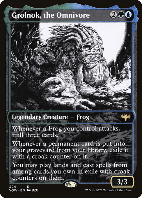 Innistrad: Crimson Vow - 324 - Grolnok, the Omnivore - Rare - UG - Foil