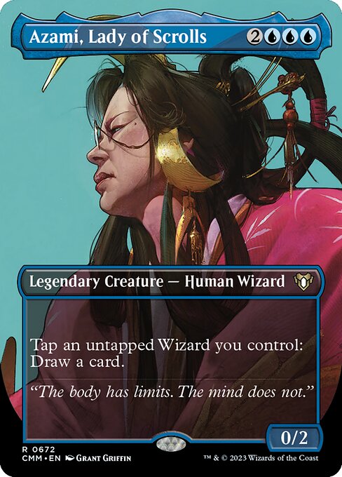Commander Masters - 672 - Azami, Lady of Scrolls - Rare - U - Foil