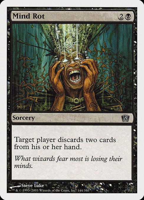 Eighth Edition - 144 - Mind Rot - Common - B - Non-foil