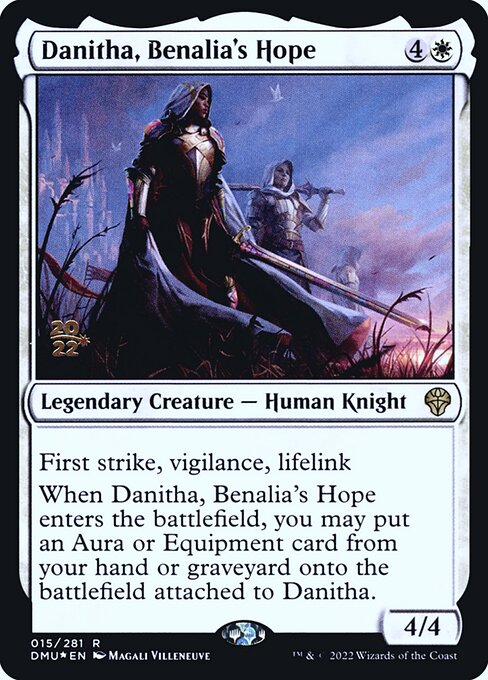 Dominaria United Promos - 15s - Danitha, Benalia's Hope - Rare - W - Foil - Datestamped Promo