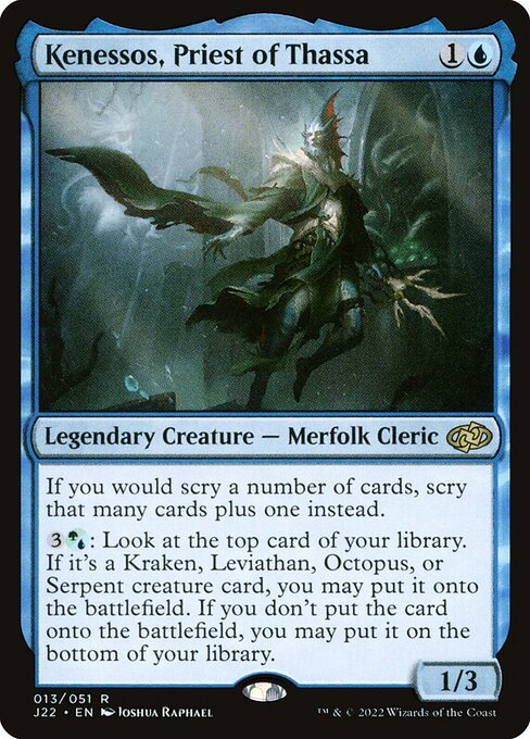 Jumpstart 2022 - 13 - Kenessos, Priest of Thassa - Rare - U - Non-foil