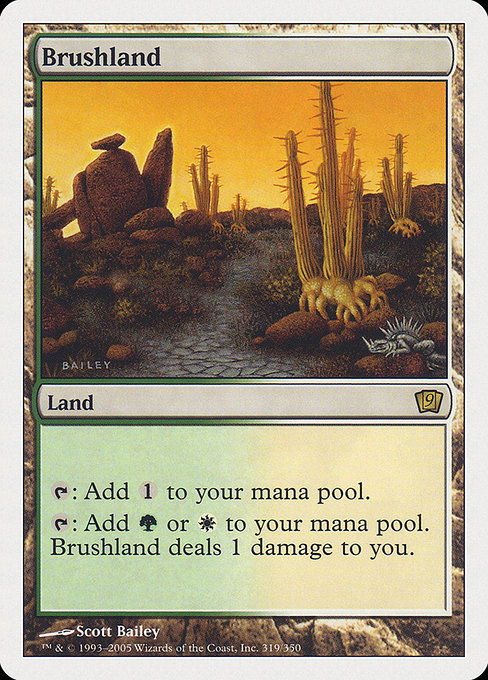 Ninth Edition - 319 - Brushland - Rare - C - Non-foil