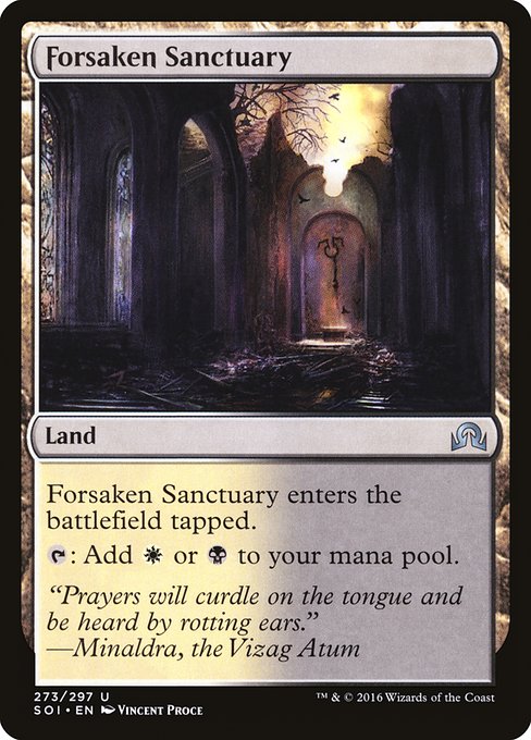 Shadows over Innistrad - 273 - Forsaken Sanctuary - Uncommon - C - Non-foil
