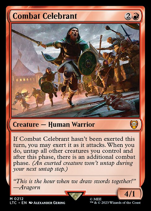 Tales of Middle-earth Commander - 212 - Combat Celebrant - Mythic - R - Non-foil