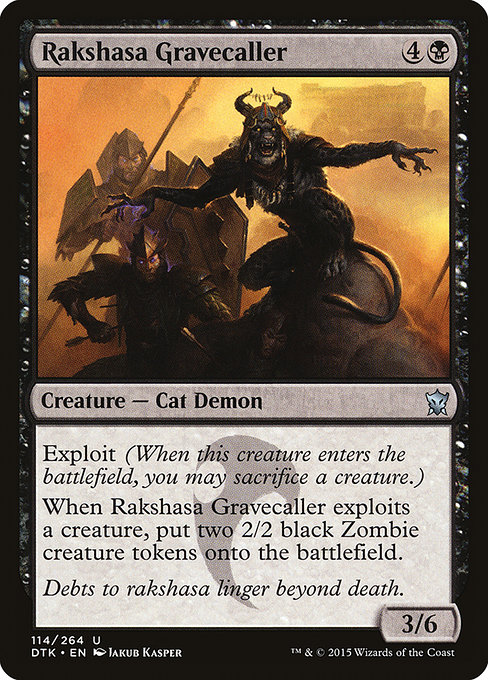 Dragons of Tarkir - 114 - Rakshasa Gravecaller - Uncommon - B - Non-foil