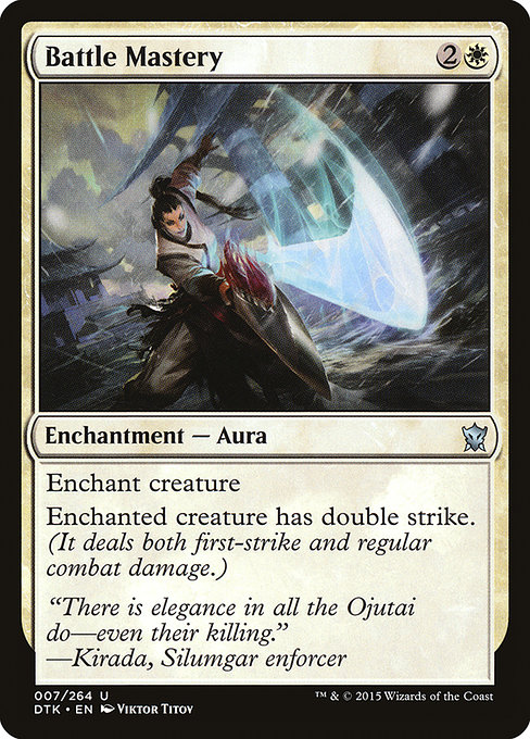 Dragons of Tarkir - 7 - Battle Mastery - Uncommon - W - Foil